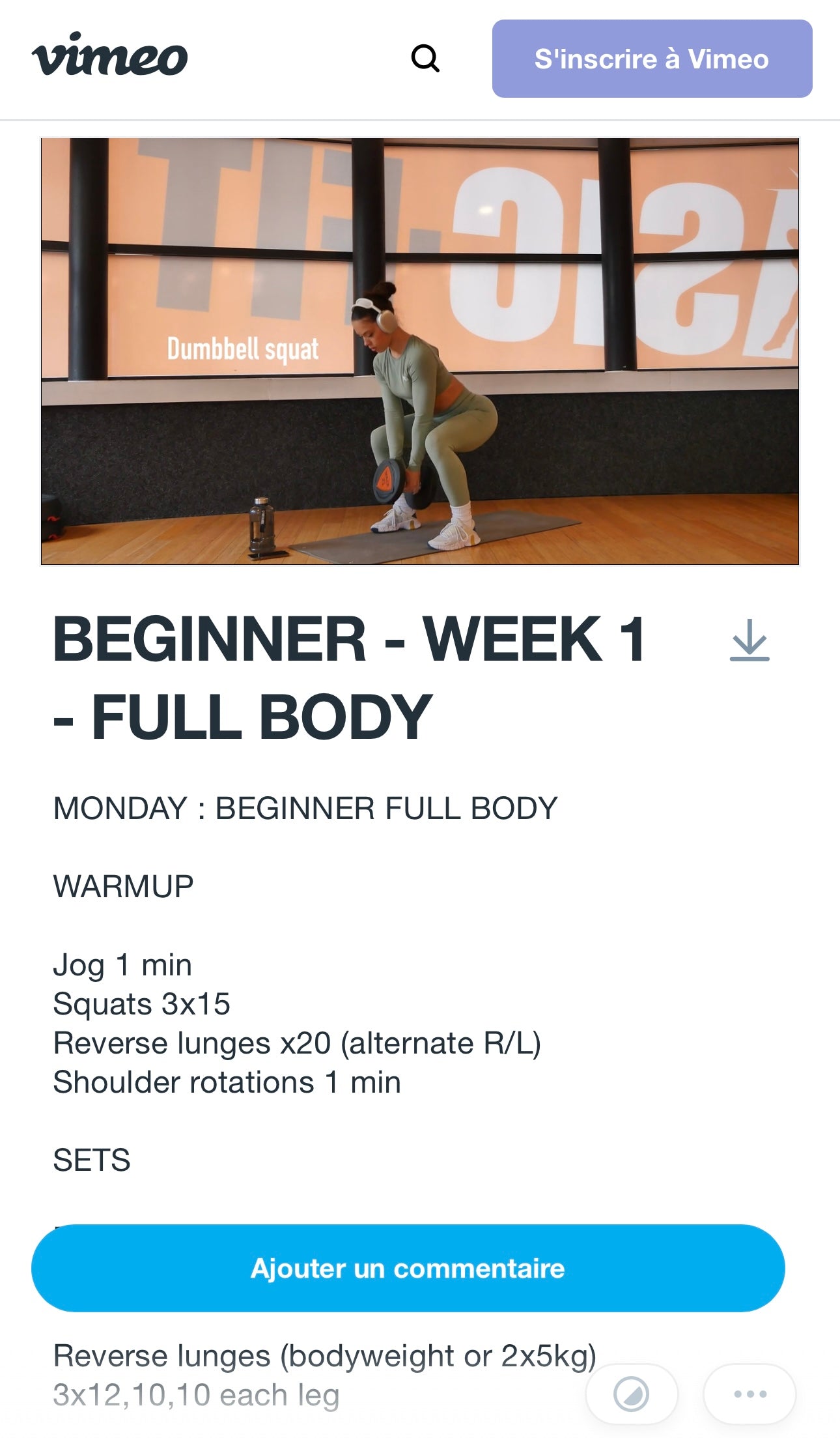 BEGINNER PLAN - GET THE MOVE